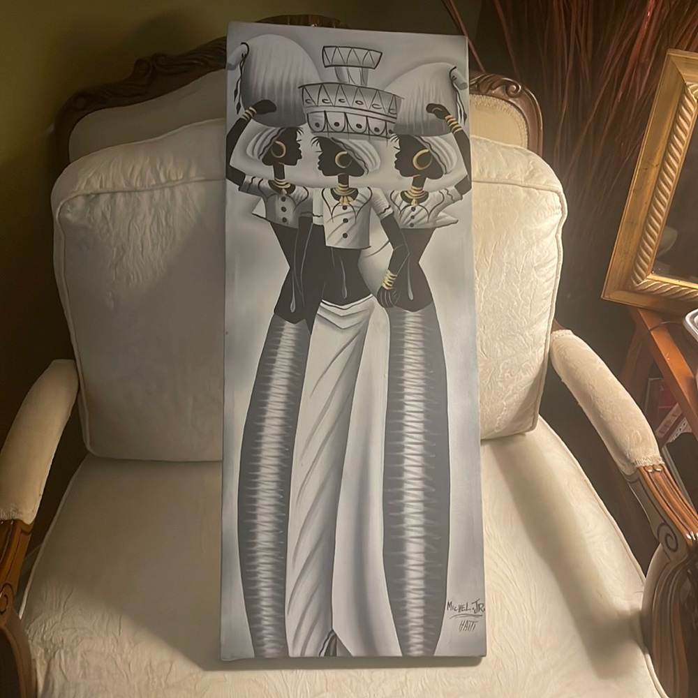 Oil on Canvas “ Haitian Women” by Mickel Jr Haiti